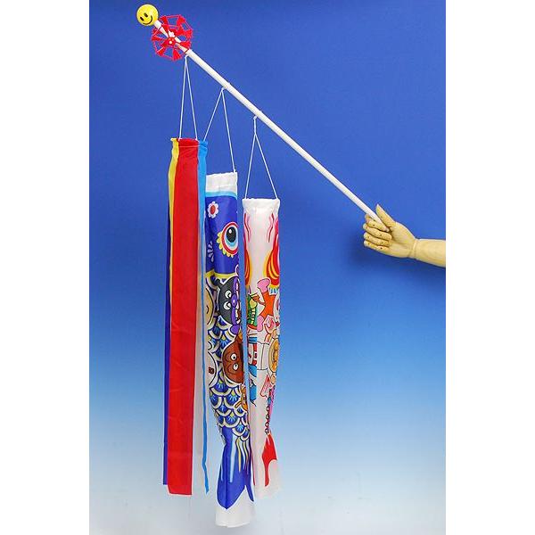 こどもの日】アンパンマン矢車付きミニ鯉のぼりセット ナイロン製