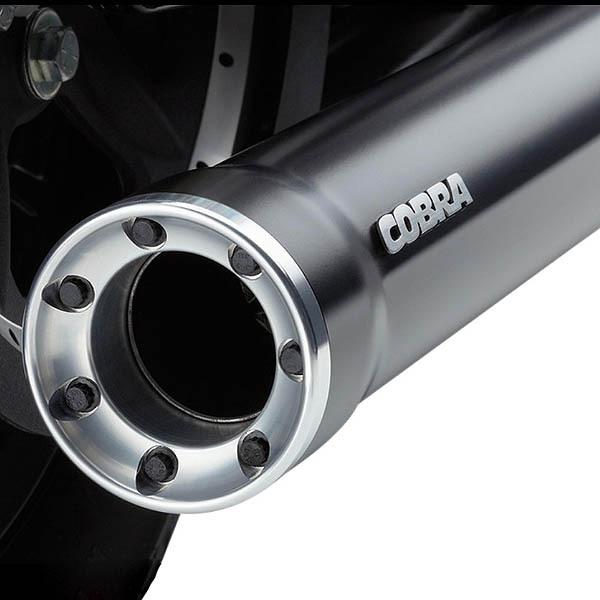 COBRA 3インチ スリップオンマフラー RACE PRO TIPS ブラック 2004
