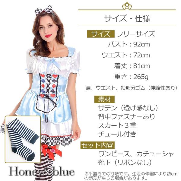不思議の国のアリス風ワンピース＋ウィッグ＋靴 セット衣装 3点まとめ