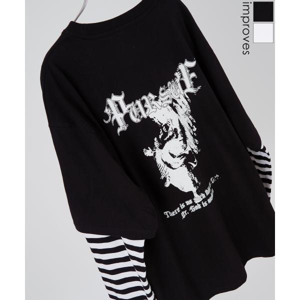 improves（インプローブス） ロンT メンズ フェイク レイヤード 重ね着