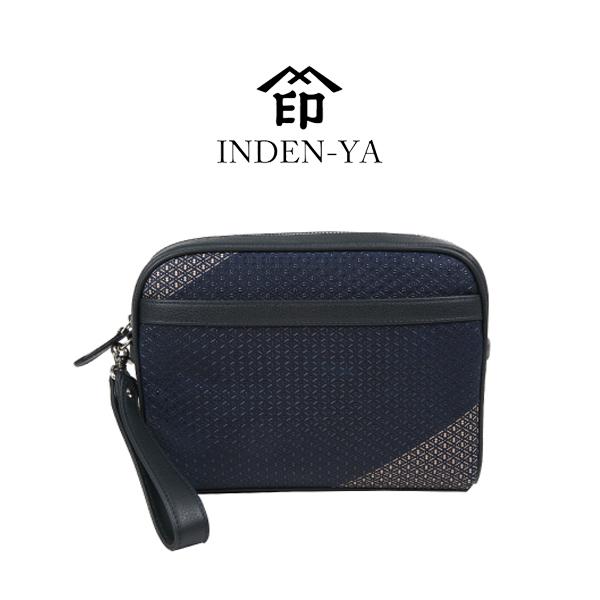印傳屋（INDEN-YA） 卒業祝い セカンドバッグ 印伝 クラッチバッグ