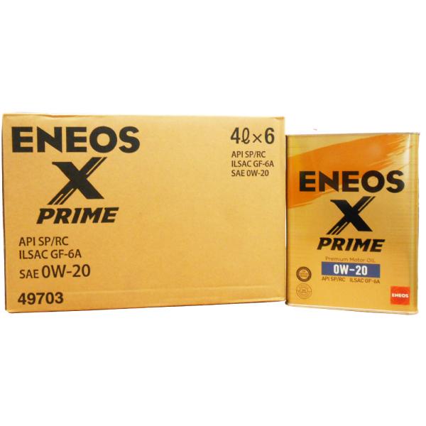エネオス ENEOS X PRIME エンジンオイル 0W-20 SP/RC GF-6A 100%化学