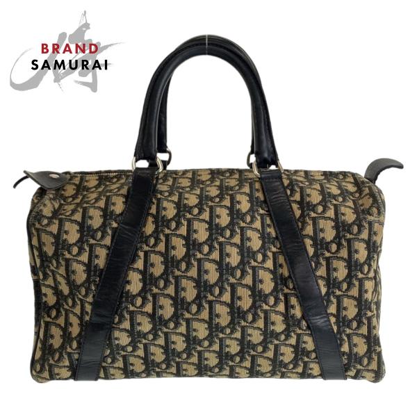 Dior ディオール ヴィンテージ トロッター ネイビー ベージュ