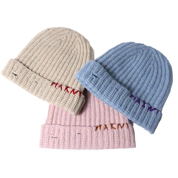 MARNI（マルニ） Virgin Wool Beanie ビーニー ニット帽 ニット