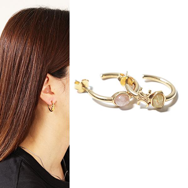 CELINE（セリーヌ） ピアス Triomphe Indie Hoops Earrings 460RO6GPQ