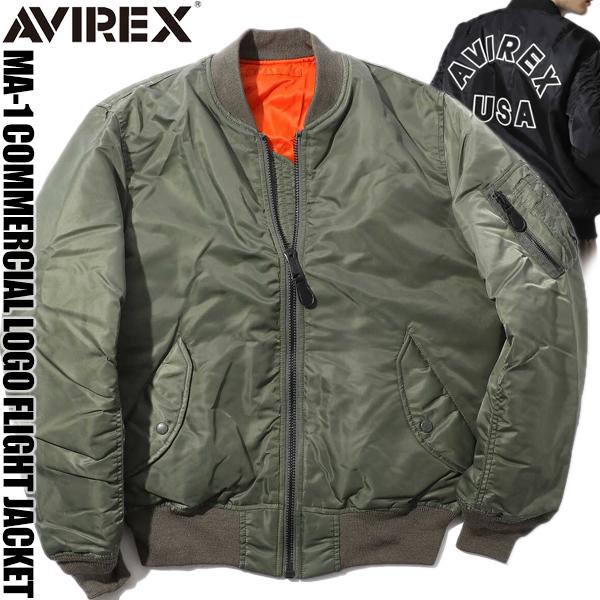 AVIREX（アヴィレックス） AVIREX MA-1 COMMERCIAL LOGOFLIGHT JACKET