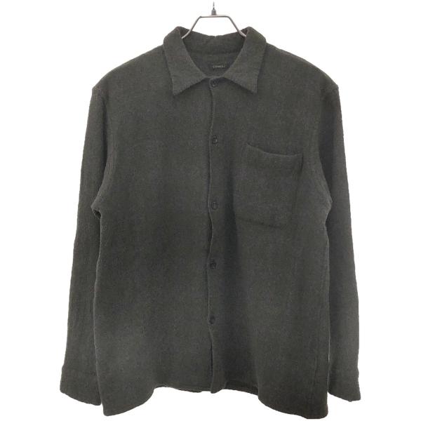 COMOLI（コモリ） 20AW ウールカシミヤチェックオープンカラーシャツ