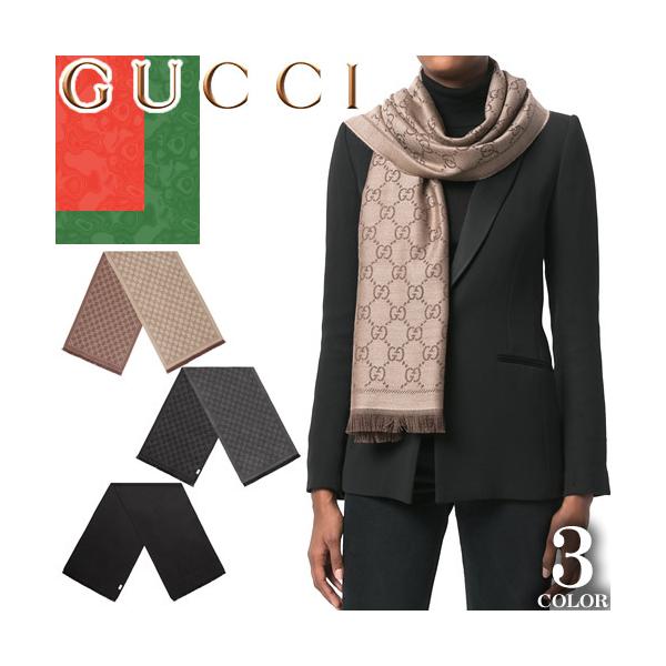 GUCCI（グッチ） マフラー スカーフ ストール メンズ レディース GG柄