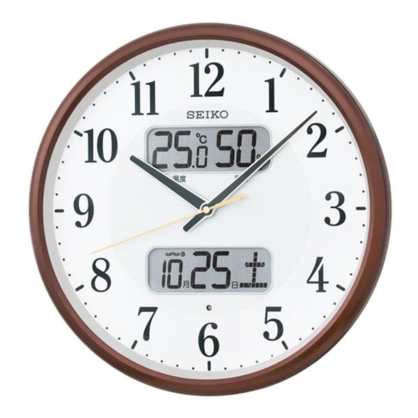 SEIKO（セイコー） 即日出荷 電波掛時計 カレンダー 温度・湿度表示