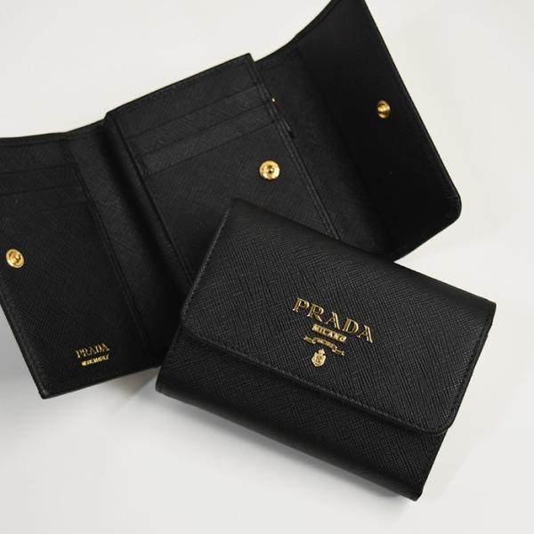 PRADA（プラダ） 財布 ウォレット サフィアーノレザー SAFFIANO 三