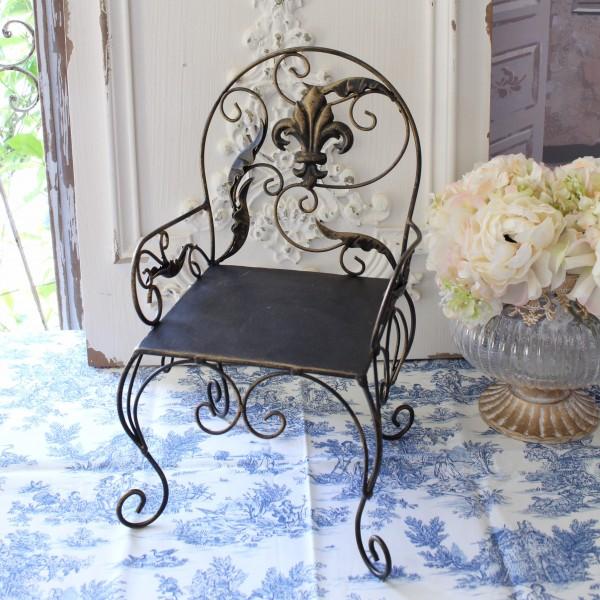 SALE30%OFF) プランタースタンド アイアン製 花台 チェア ミニチェア