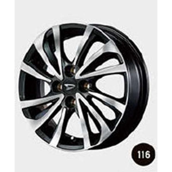 タフト アルミホイール15インチ12本スポークマットガンメタリック