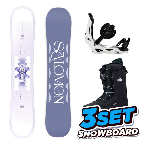 25-26 サロモン スノーボード 3点セット SALOMON LOTUS LINK GRD-2