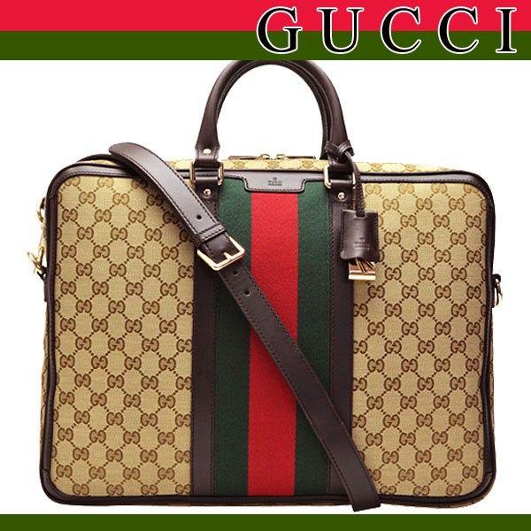 ウェビング グッチ バッグ GUCCI メンズ ビジネスバッグ 斜めがけ