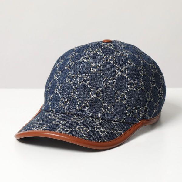 GUCCI（グッチ） ベースボールキャップ 656206 4HAC3 メンズ デニム GG