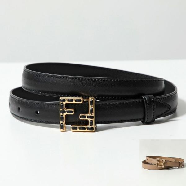 FENDI（フェンディ） FFベルト 8C0648 ASUP レディース レザー ナロー