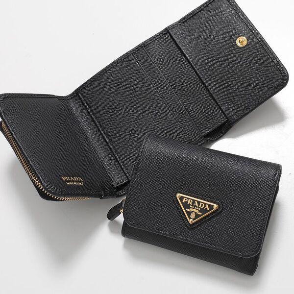 PRADA（プラダ） 三つ折り財布 1MH044 QHH レディース サフィアーノ