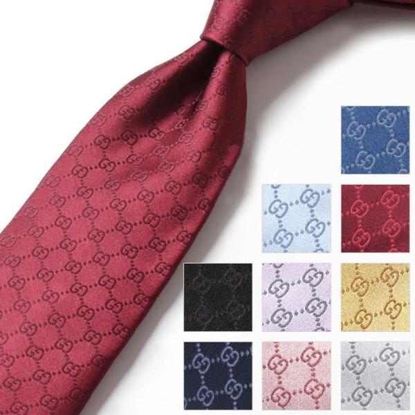 GUCCI（グッチ） ネクタイ FEDRA 456520 4B002 メンズ シルク
