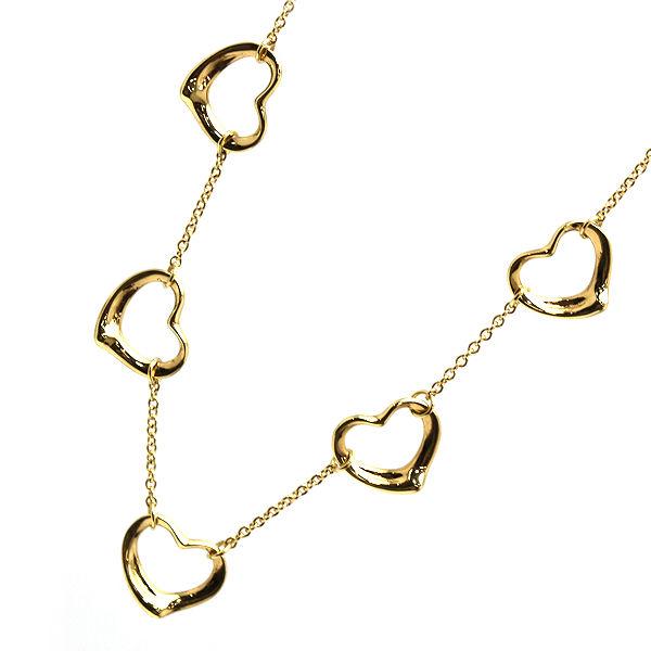 TIFFANY&Co.（ティファニー） 5連オープンハートネックレス 約40cm K18