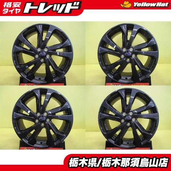 流通少なめ 中古アルミ 4本 スバル インプレッサスポーツSTI 純正 7.5J