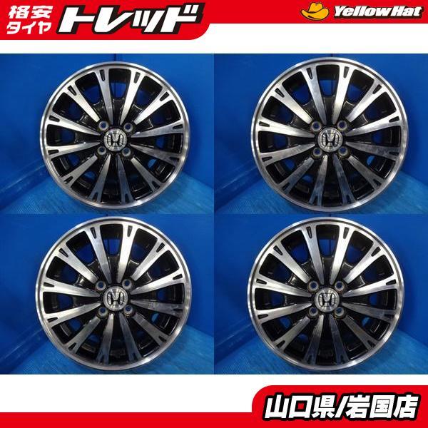 送料無料 中古品 HONDA ホンダ 純正アルミホイール 4本 15-4.5J IS45