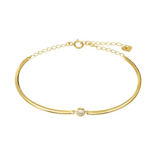 ジュエリーツツミ K18イエローゴールドダイヤモンドブレスレット