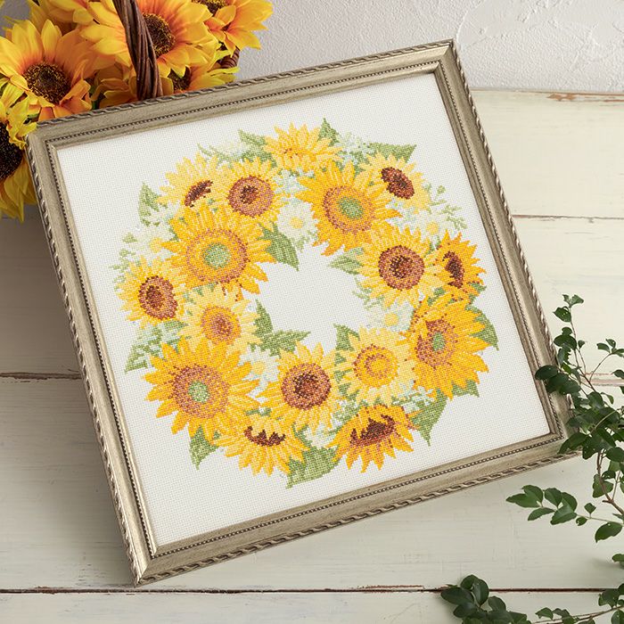 クロスステッチフレーム＜憧れのフラワーガーデン＞ | リバティ 生地