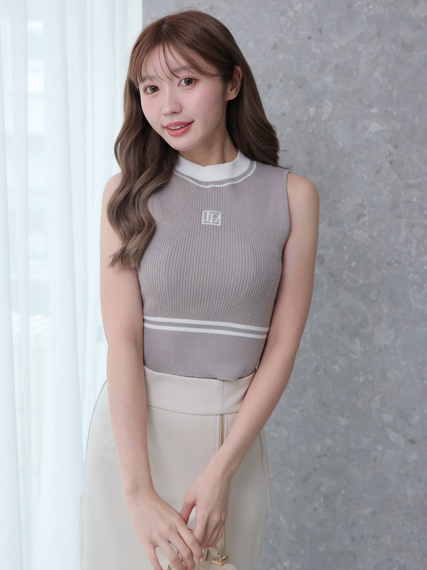 LIP SERVICE（リップサービス）｜ バイカラーラインLPノースリニット