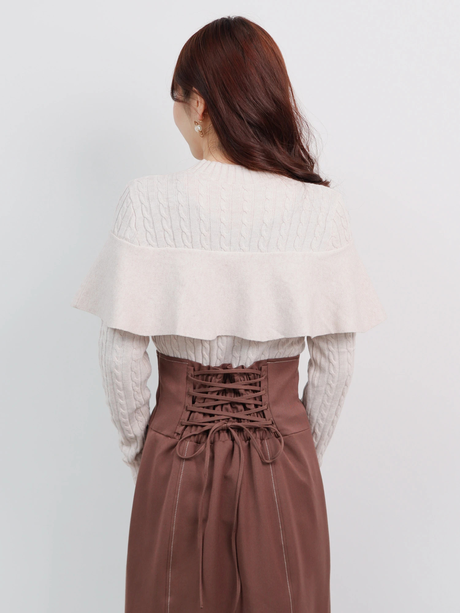 LADYMADE（レディメイド）｜ ケーブルフリルニットドッキング