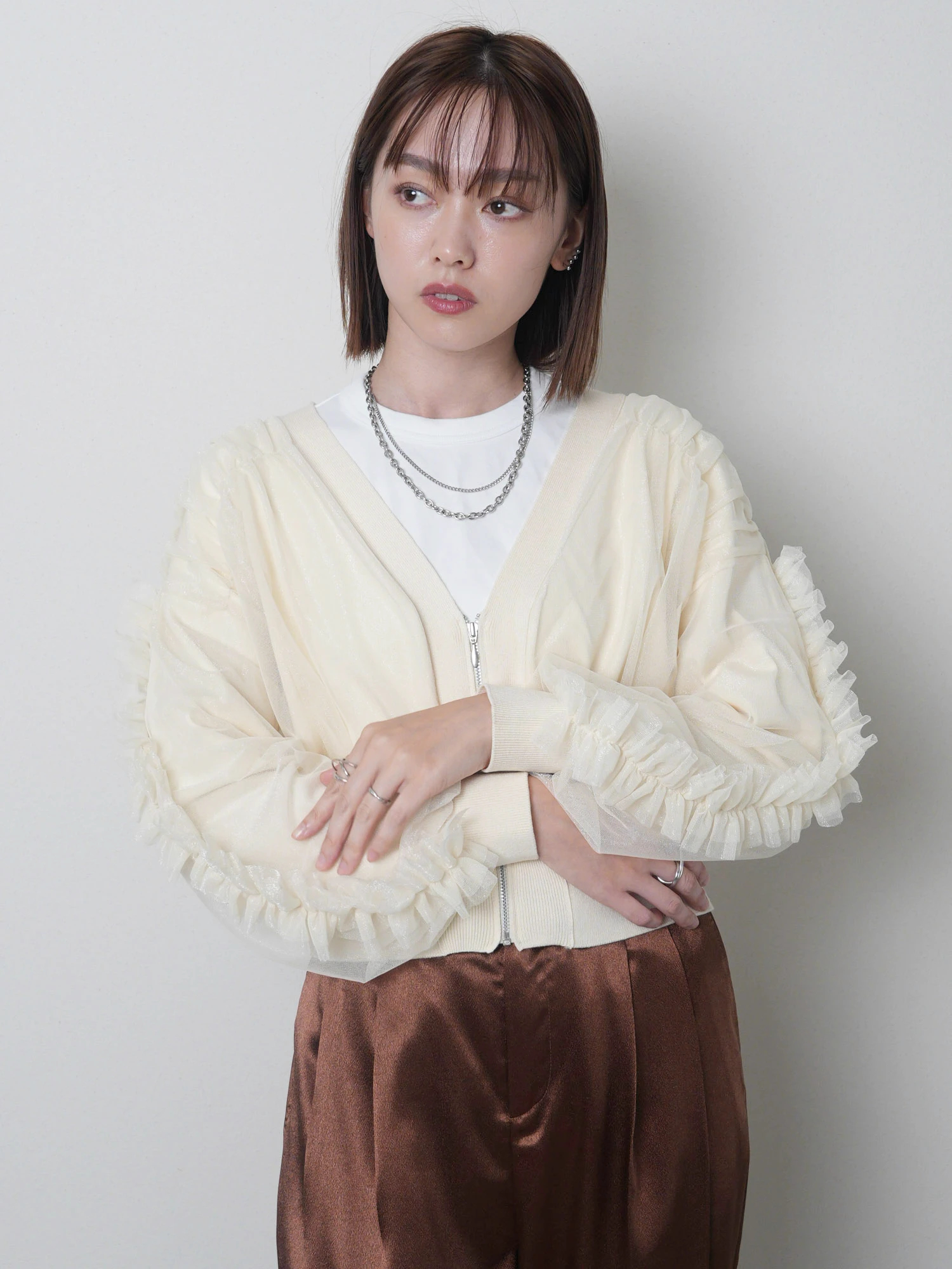 LADYMADE（レディメイド）｜ フロントジップチュールフリル
