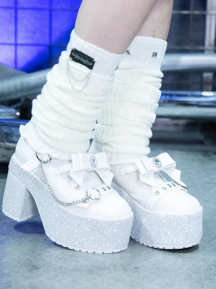 Be mqin ビジューリボンシューズクリップ - Ank Rouge(アンクルージュ