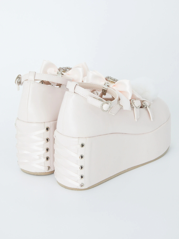 ぽんぽん リボン&ハート シューズ - Ank Rouge(アンクルージュ)の