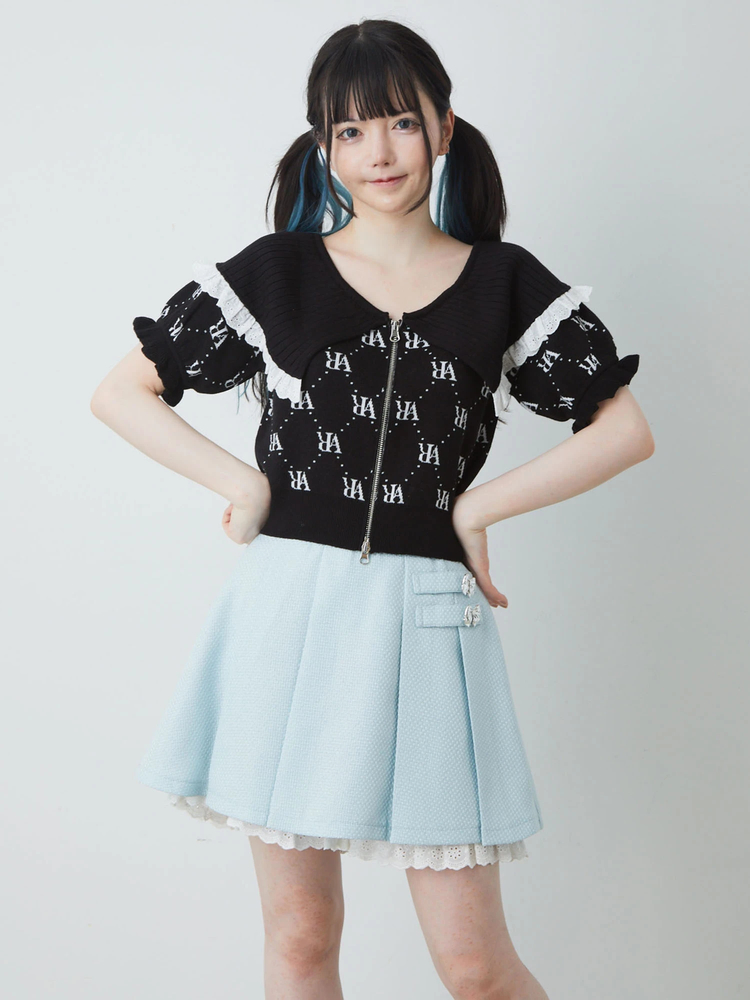 ベルトツイードスカパン - Ank Rouge(アンクルージュ)のショートパンツ