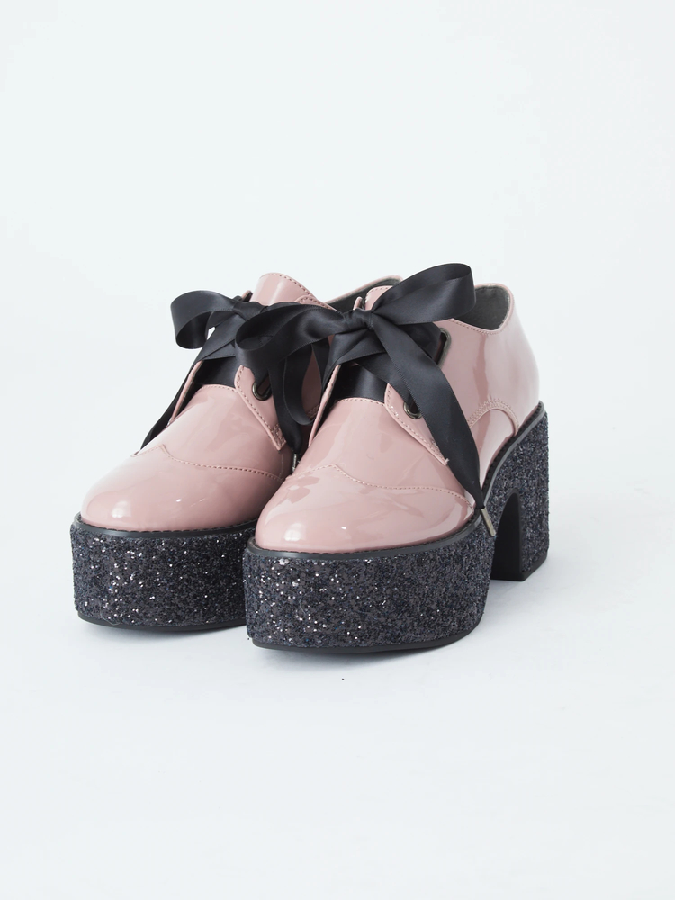 グリッター厚底シューズ - Ank Rouge(アンクルージュ)のパンプス