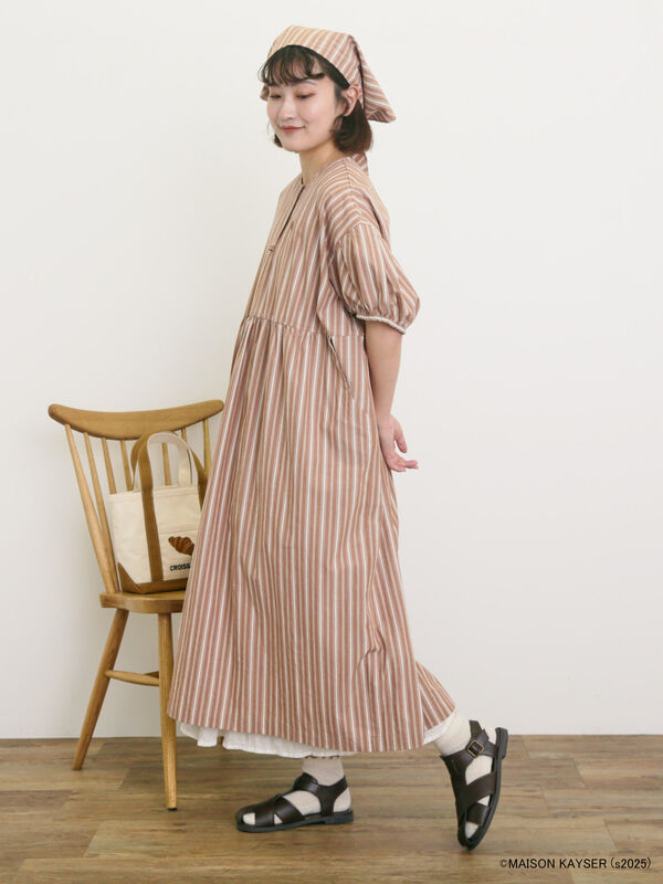 セール】 【MAISON KAYSER】三角巾付きワンピース【S/Mサイズ】（オフ