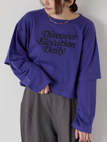 Tシャツ(パープル/紫系)｜レディースファッション通販のCAN ONLINE SHOP