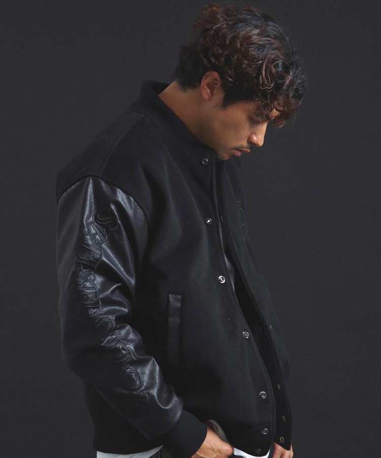 極美品✨ 山羊革 XLサイズ JACKROSE スタジャン ヘリンボーン 黒 極美