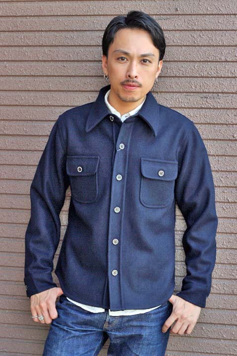 Pherrow's」 13W-P.CPO CPO SHIRTS フェローズ CPO シャツ [ネイビー
