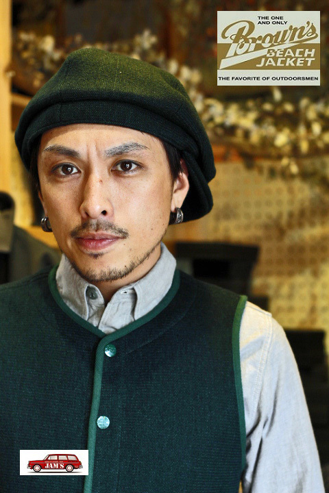 Browns BEACH」× 「THE H.W DOG&CO」 CASQUET HUNTING CAP ブラウンズ
