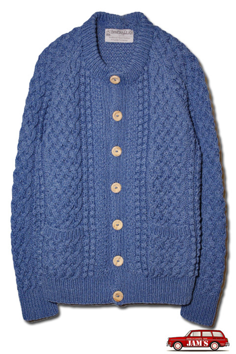 INVERALLAN」 4A CREW NECK CARDIGAN インバーアラン クルーネック