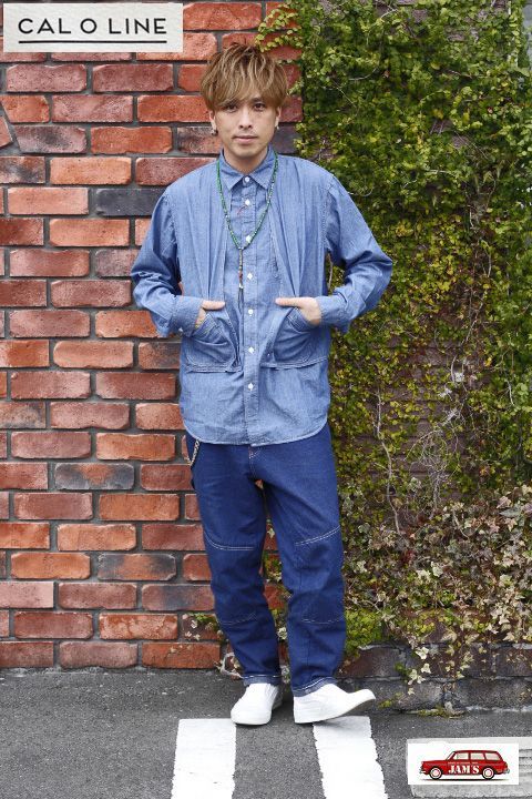 CAL O LINE」 PAINTER SHIRT キャルオーライン デニム ペインター