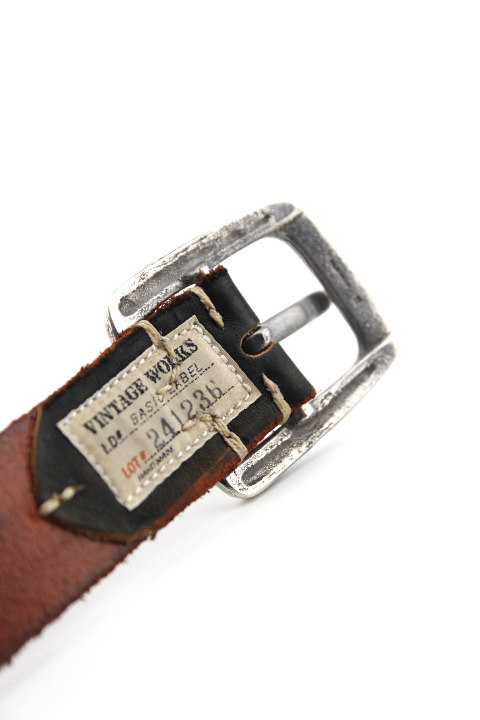 Vintage Works」ヴィンテージワークス Cバックル レザーベルト DH5536