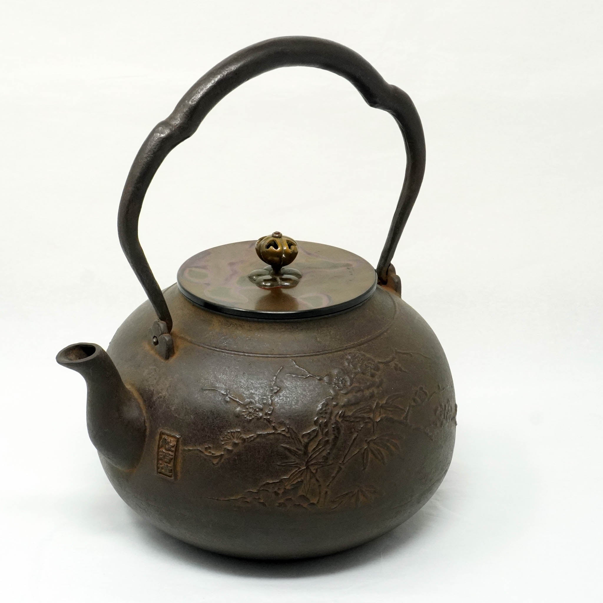 1080AL57 当時物 瓶掛 煉炭焜炉 サクラコンロ 鉄製銅製 松竹梅