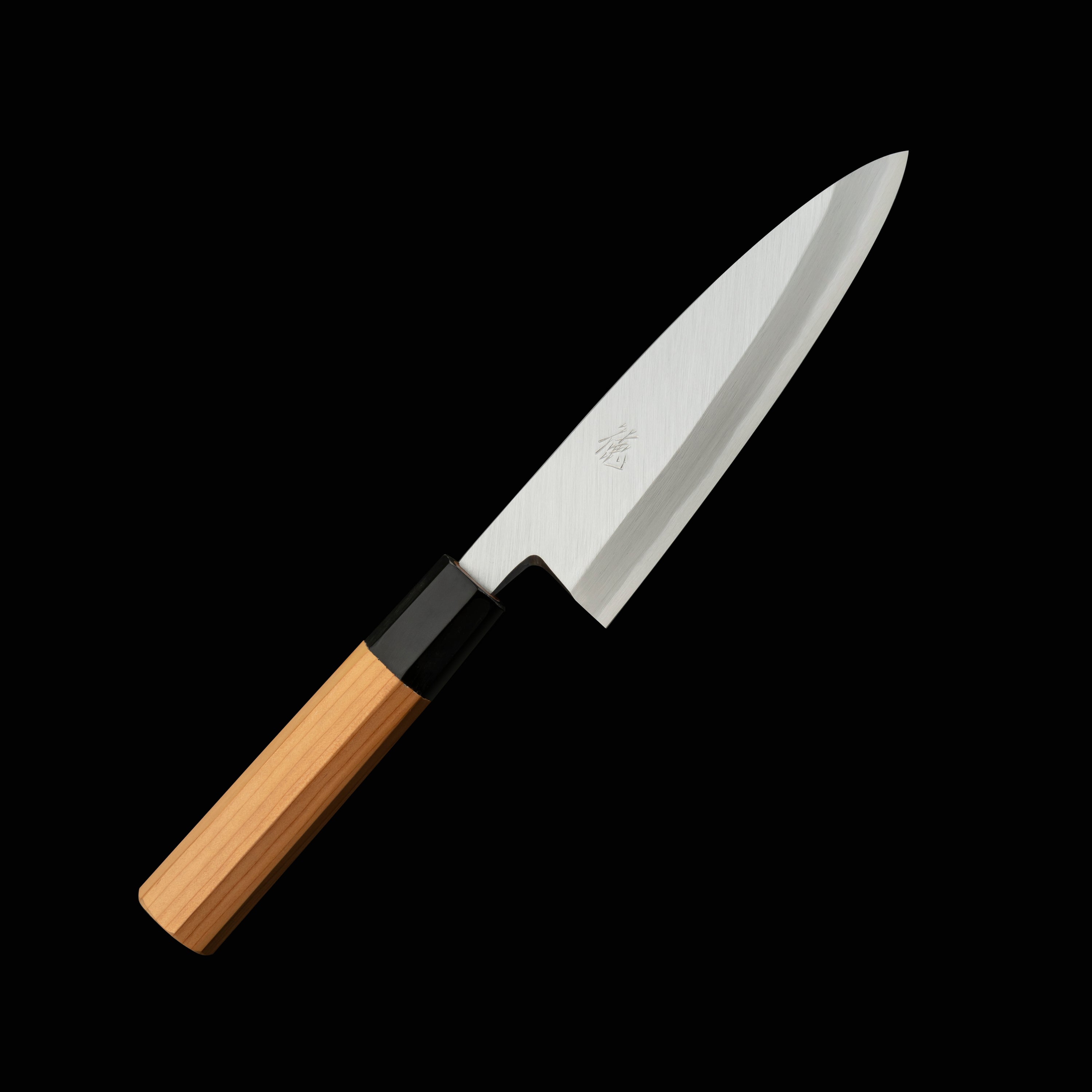 包丁の堺徳｜舟行包丁 堺打刃物 白二鋼 一位八角柄