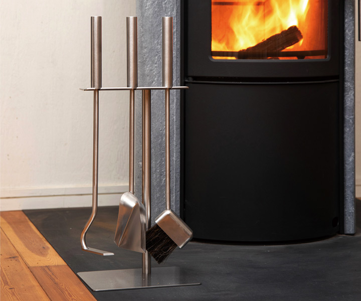 暖炉薪ツール「ファイヤーサイド ステンレスツールセット ショート