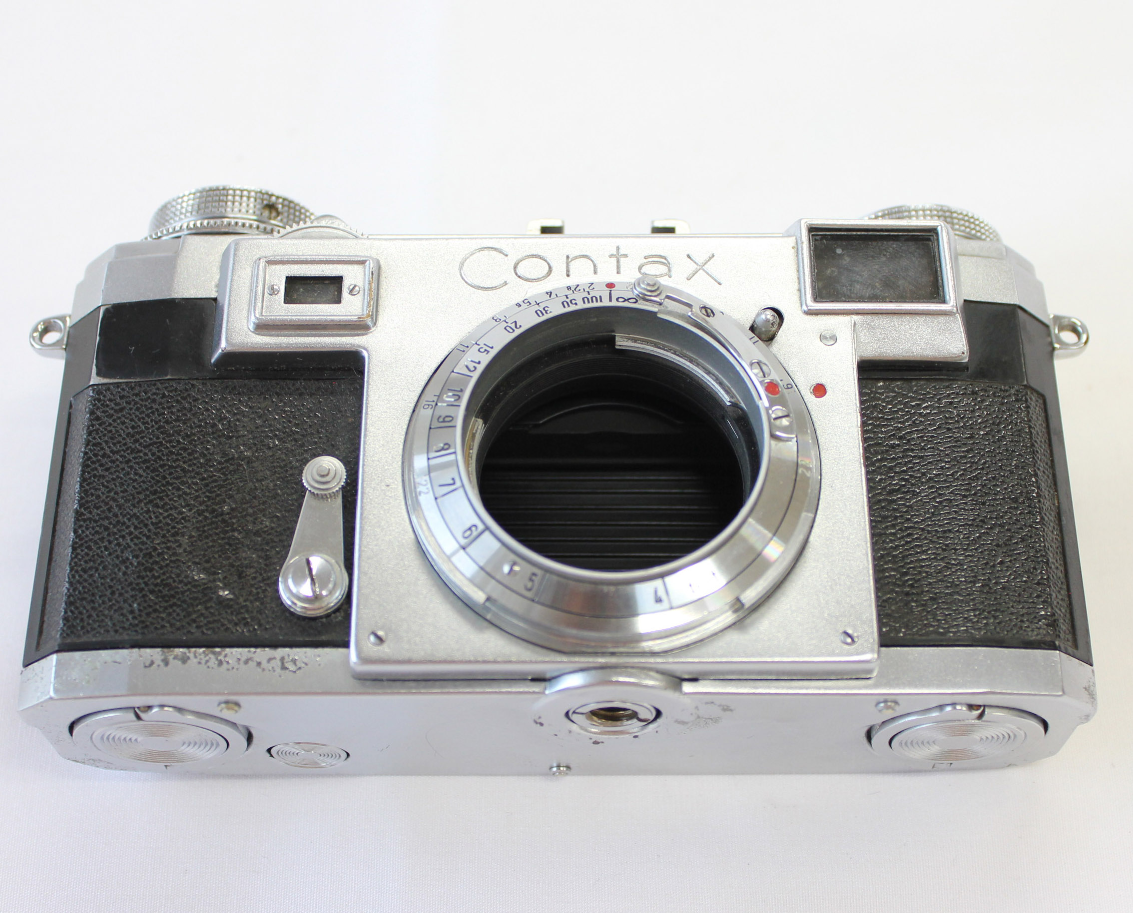 Zeiss Ikon Contax IIa 2a Color Dial Rangefinder 35mm Film Camera