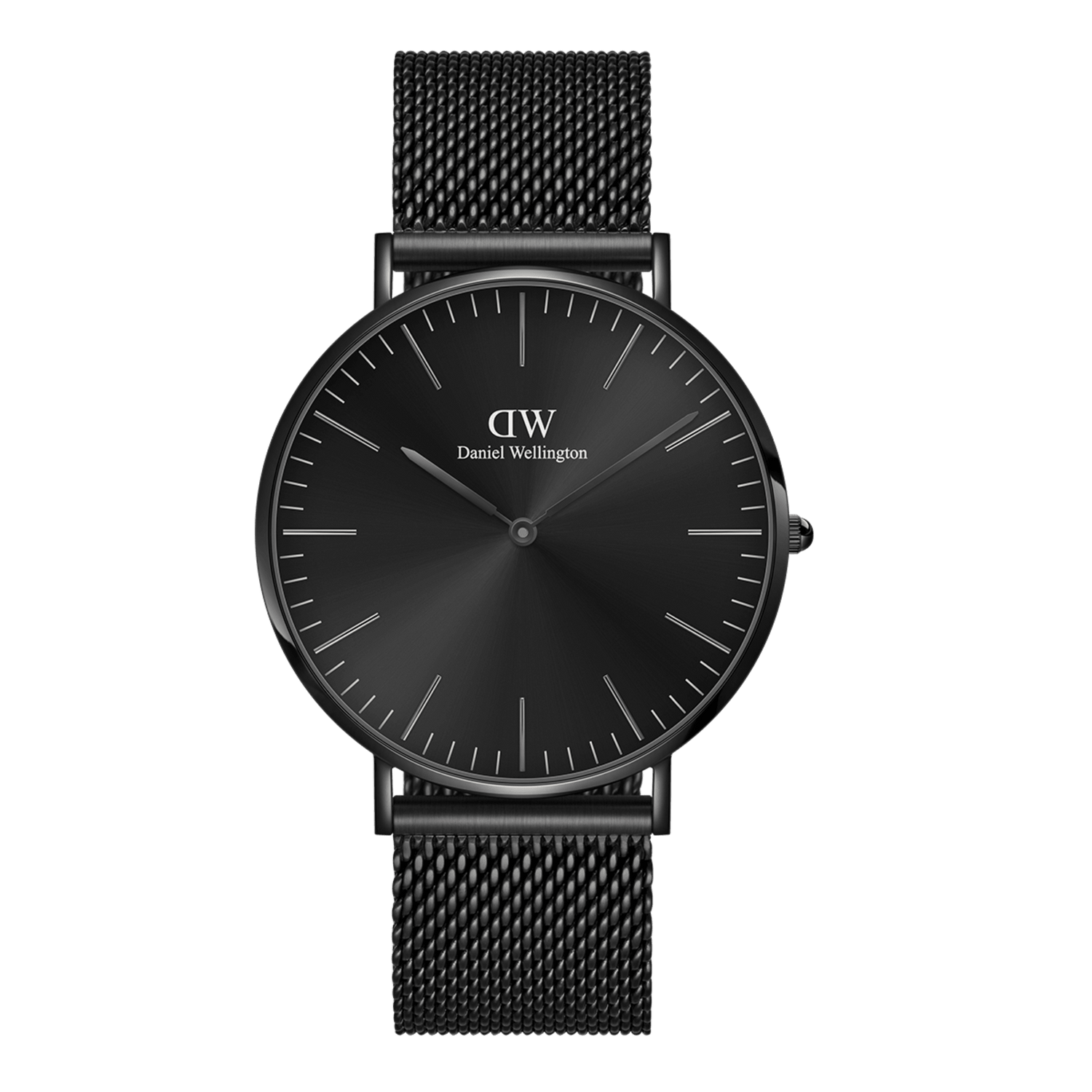 Mesh Onyx - Black watch with black sunray dial | DW