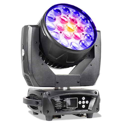 Dmx512 19X15W LEDウォッシュズームRgbwムービングヘッドライト