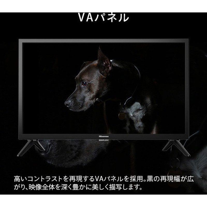 24A40H 2Kテレビ 3波Wチューナー内蔵 Hisense(ハイセンス) 画面サイズ