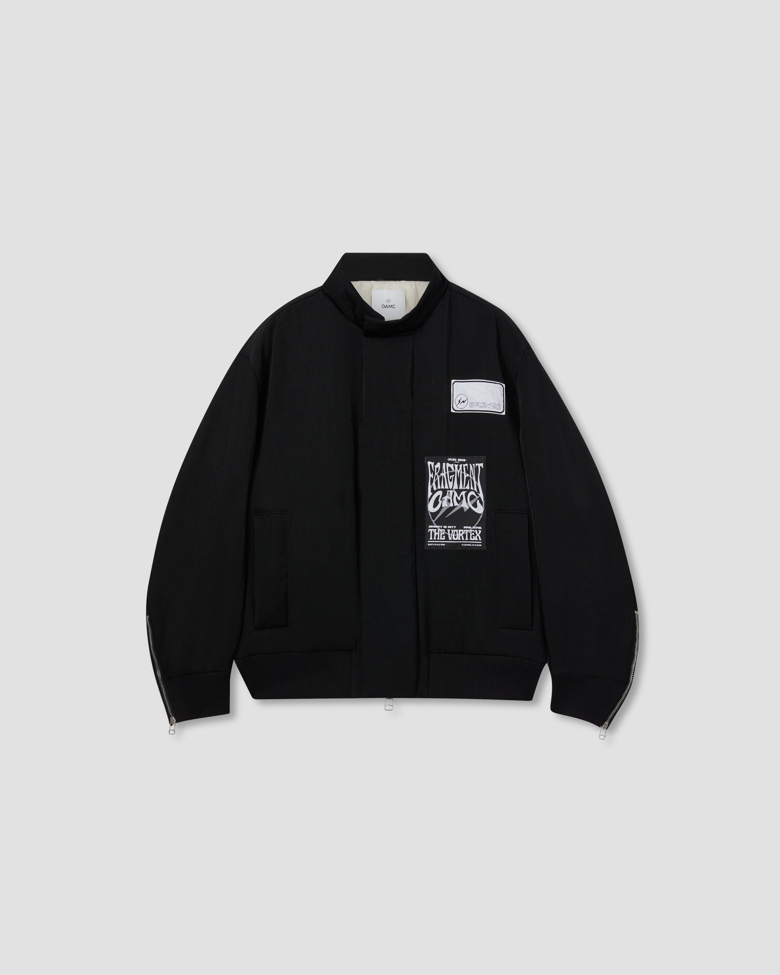 OAMC X FRAGMENT Bomber Jacket in Black | OAMC